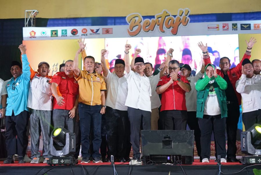 15 Parpol Pengusung Siap Bergerak Total Menangkan Pasangan 'BERTAJI'