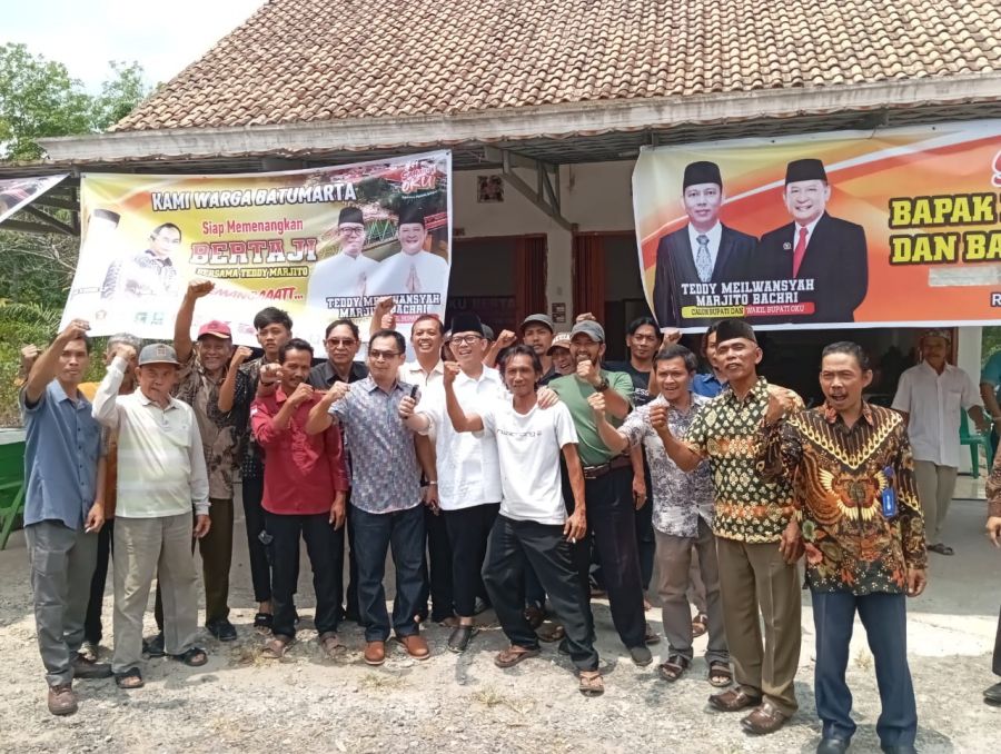 Tim PBB Bertaji Lubuk Raja Sambut Hangat H. Teddy Meilwansyah Bacalon Bupati OKU